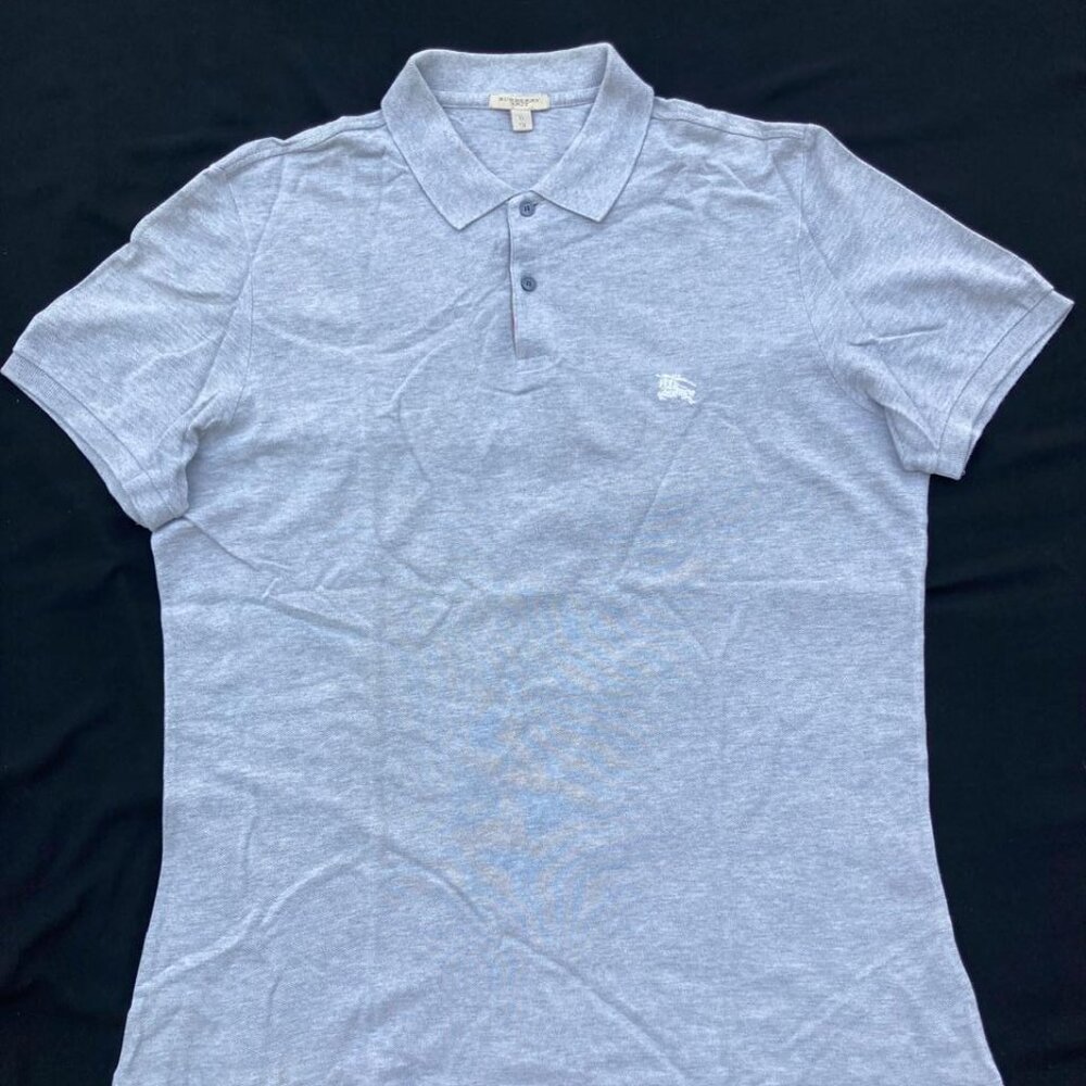 Burberry Light Gray Polo Shirt